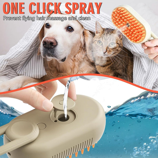 Pet Steam Grooming Brush