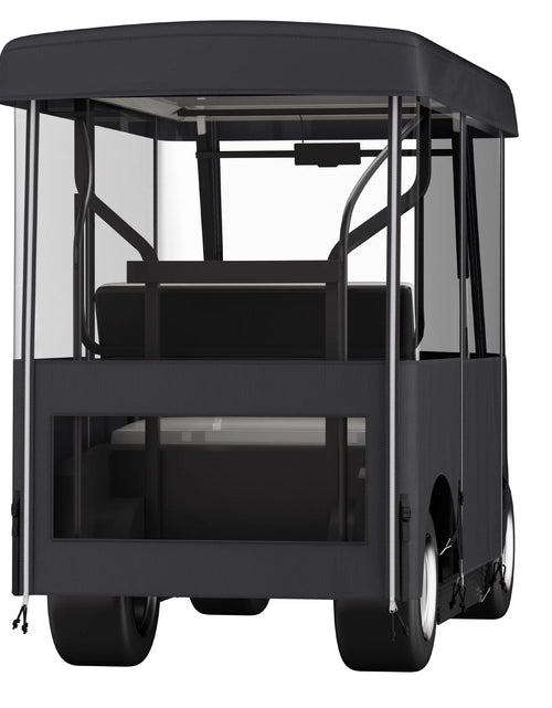 Load image into Gallery viewer, VEVOR Golf Cart Enclosure, 4-Person Golf Cart Cover, 4-Sided Fairway Deluxe, 300D Waterproof Driving Enclosure with Transparent Windows, Fit for EZGO, Club Car, Yamaha Cart (Roof up to 78.7&#39;&#39;L)
