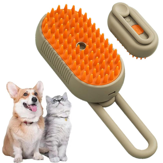 Pet Steam Grooming Brush